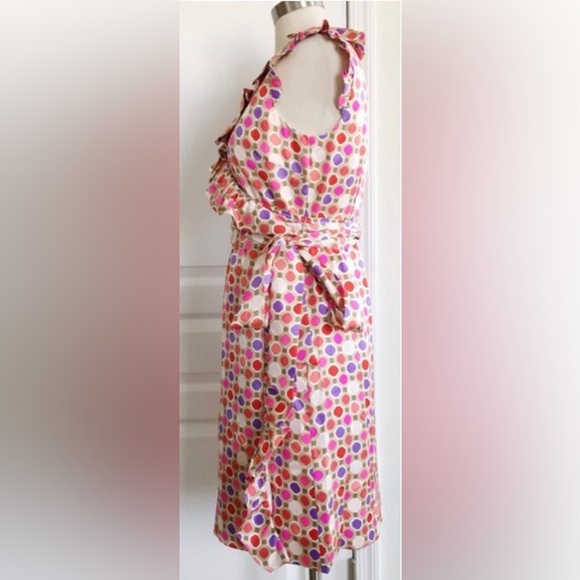 Kate Spade Aubrey silk Wrap Dress with Sash 10 silk - Picture 11 of 14